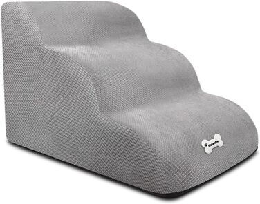 Сходинка для собак Galatée: м'яка, зручна, знімний чохол на блискавці, для легкого підйому, сірого кольору