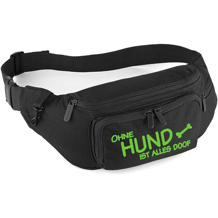 Сумка для ласощів для собак, сумка для доріг, чорна/зелена | Сумка для дресирування собак