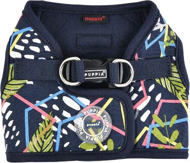 Шлея Puppia Botanical Harness B, темно-синя, розмір M для собак