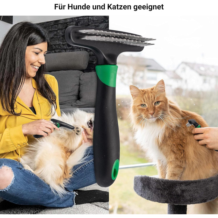 Набір для грумінгу тварин: щітка та гребінець для котів та собак - для догляду за шерстю та обрізання кігтів. Підходить для довгошерстих та короткошерстих порід. В комплекті: щітка та гребінець.