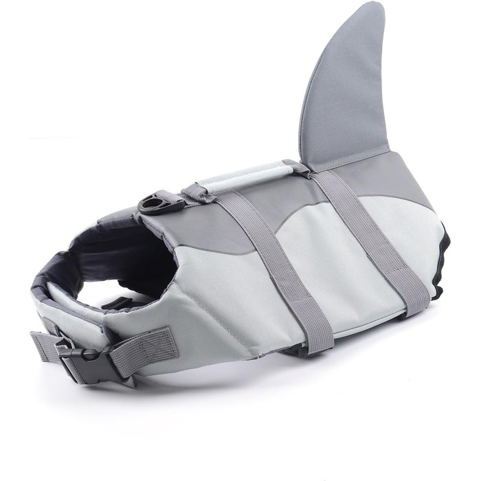 Рятувальний жилет для собак Hifrenchies у вигляді акули, розмір M (для Французького бульдога)