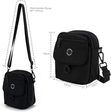 Сумка для собак COOWONE Leckerli-Tasche, чорна: водонепроникна, з тримачем для відходів, для тренувань та прогулянок