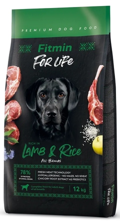 Сухий корм Fitmin Dog For Life Ягня та Рис, 12 кг