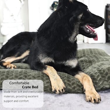 Клітка для собак середнього розміру з м'яким ліжком, 76,2 см, до 18 кг, зелена