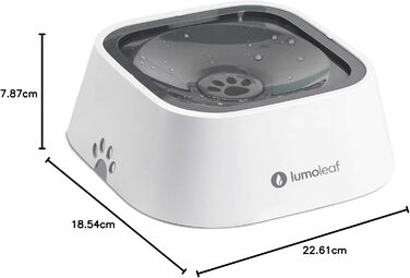 Миска для води для собак LumoLeaf, 1л, анти-розливання, для подорожей, не протікає, миска для собак, котів, тварин