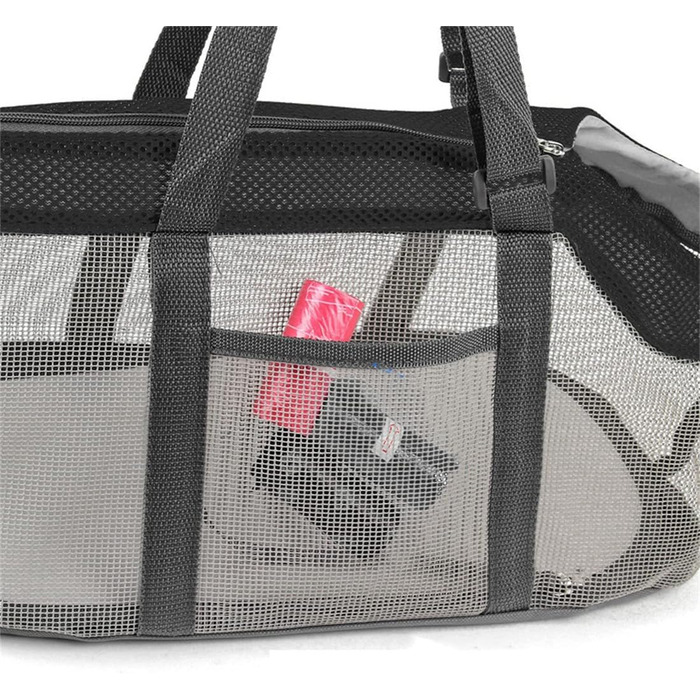 Транспортна сумка для тварин, переноска для собак та котів, чорна. Дыхаюча переноска для собак та котів, з міцним дном, регульована. Підходить для цуценят, кошенят та дрібних тварин.