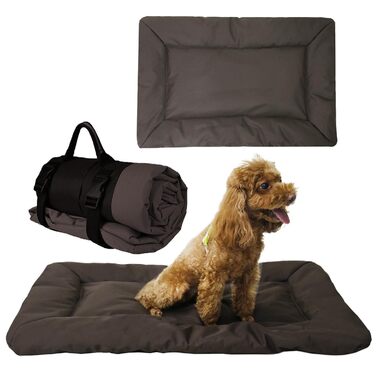 Водонепроникний килимок для собак, ортопедичний лежак для собак, великий та середній розмір (колір: коричневий)