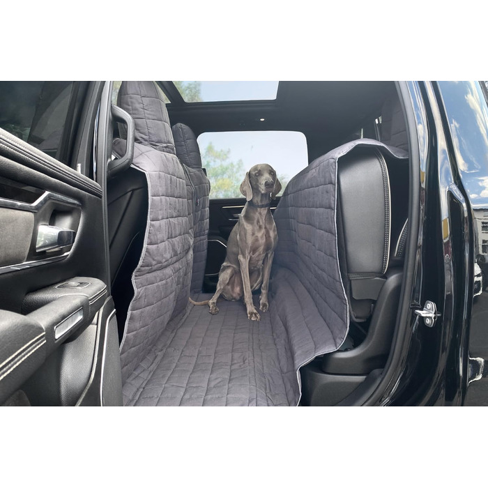 Tierlando® Автоковдра з бавовни XXL для пікапів та SUV, 240x170 см, сірий графіт