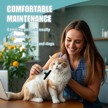 Гребінець для вичісування шерсті котів та собак, дворядний, для догляду за тваринами, видалення пуху та бруду, видалення бліх, набір, для котів та собак, видалення матової шерсті, для малих та середніх порід