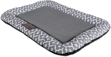 Килимок для домашніх тварин Bone Dry, прямокутний, середній, 20×28 см, сірий з м'якою підкладкою, ґратчастий візерунок