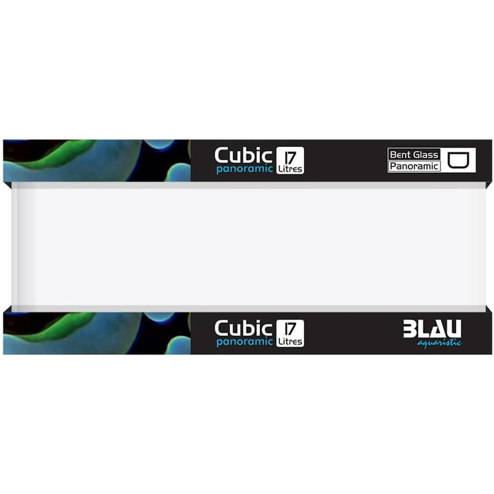 Акваріум Blau Aquaristic Cubic Nano 17 л 45x24x16 см, скляний, для креветок і безхребетних, тераріум
