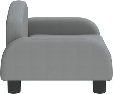 Крісло-ліжко для собак, м'яке лежанка для тварин, лежанка для маленьких собак та котів, сірий колір, 50 x 40 x 30 см