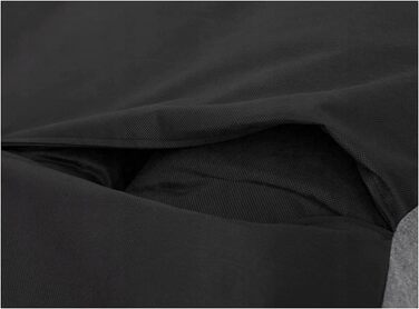 Матрац для собак овальної форми, 87x68x15 см, чорний - водонепроникний, кухонний, для собак маленьких, середніх та великих порід.