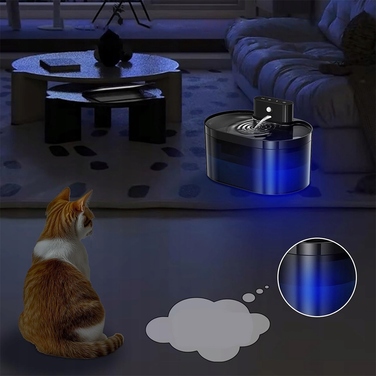 Автоматична фонтан-поїлка для котів та собак: безшумна миска з фільтром для води