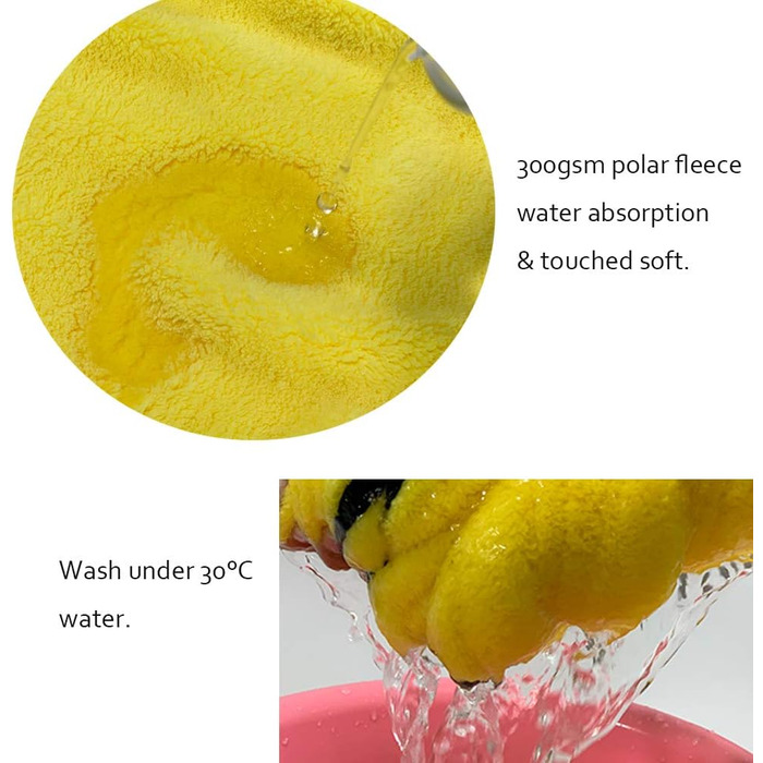 Рушник для собак, мікрофібра, швидковисихаючий, для середніх та великих собак (L, довжина спини 60 см)