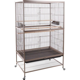 Вольєр для птахів Flamingo Sumba, міцний, стильний, 79x52x134 см, тауп
