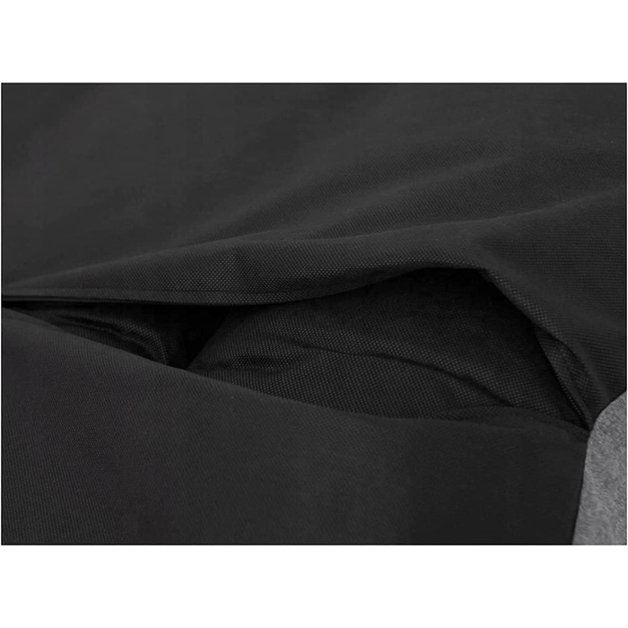 Матрац для собак овальної форми, 87x68x15 см, чорний - водонепроникний, кухонний, для собак маленьких, середніх та великих порід.