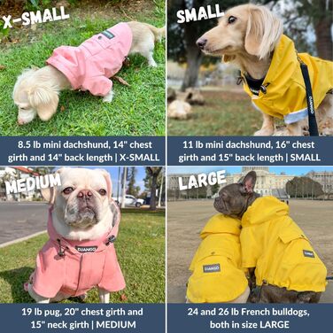 Водонепроникний дощовик для собак DJANGO Highland, оливковий, розмір M, з капюшоном та кишенею, для маленьких та середніх собак