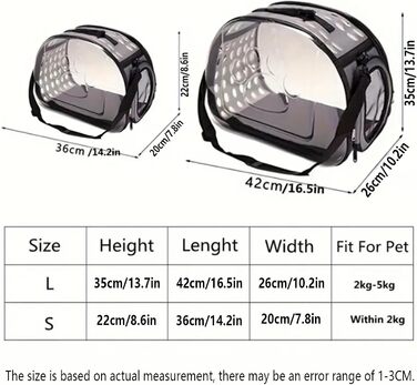 Транспортний бокс для собак та котів, складаний, з сіткою, для подорожей (Blue, Small)