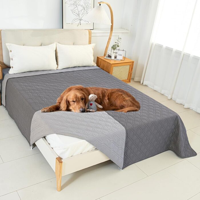 Водонепроникний килимок для собак Gekufa - двосторонній, 137x208 см, 5 шарів, для ліжка, дивана, авто