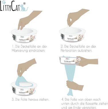 Littycat: Запасні касети для туалету котів, сумісні з оригіналом, 3 шт.