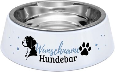 Миска для корму з іменем для собак PrintPlanet® - персоналізована з власним дизайном (Layout 8)