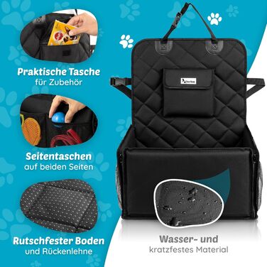 Автокрісло для собак з дозатором відходів - автокрісло для маленьких собак | Зручне та безпечне