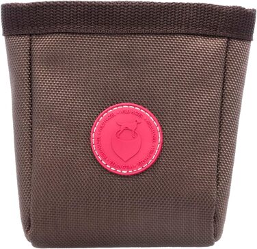 Текстильний ласощі-мішечок для собак WILD HAZEL Leckerlibeutel (Dark Choco) з магнітним закриттям та кліпсою для ременя