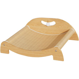 Кігтеточка для котів перfk, лежанка з картону та сизалю, іграшка-м'ячик, для середніх котів