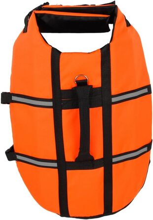Світловідбиваюча жилетка для собак, рятувальний жилет для маленьких собак 0-3 кг, розмір XXS, помаранчевий