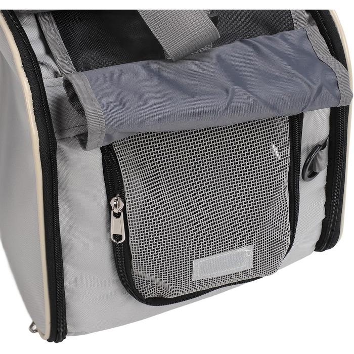 Транспортна переноска для собак та котів, складана, зелена (чорна)