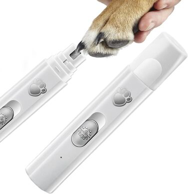Електричний точило для собачих кігтів, тихий точило для цуценят, ергономічний інструмент для догляду за кігтями домашніх тварин, з 2 рівнями швидкості для великих, середніх та маленьких собак