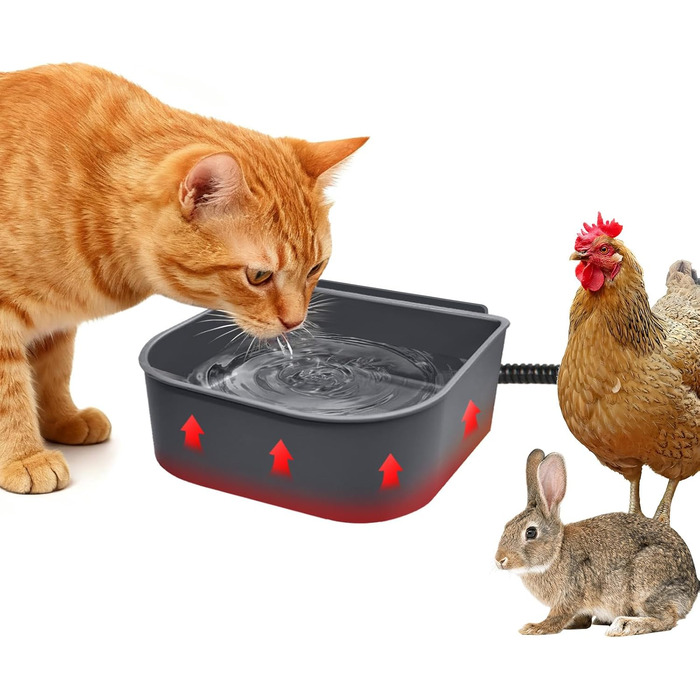 Підігрівальна пляшка для води для собак у зимовий період, сіра | NAMSAN