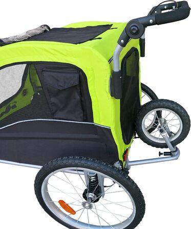 Візок для собак великих порід та велопричіп з підвіскою (чорний)