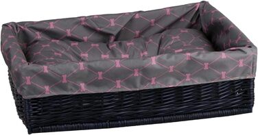 Корзина для собак та котів з плетеної лози - зручне ліжко для тварин