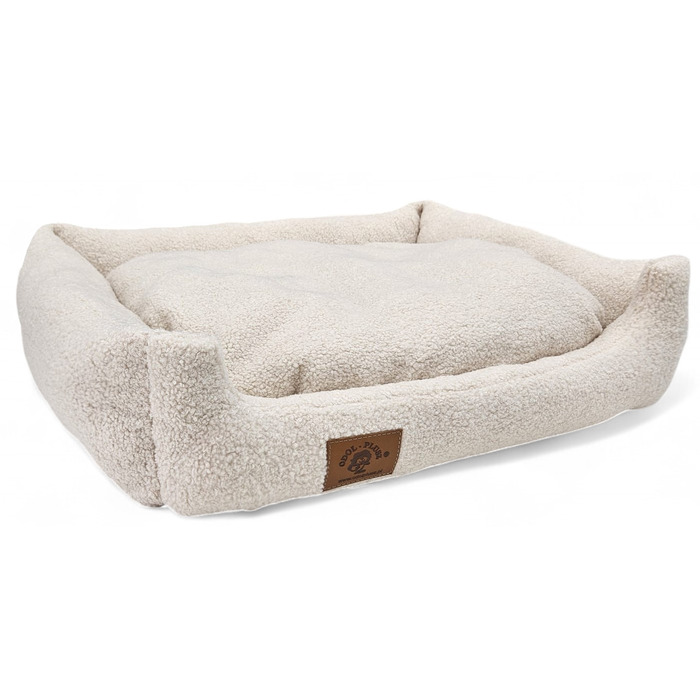 Лежак-диван для собак Odol-Plusz, бежевий, 70 см x 60 см