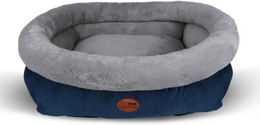 Ліжко для собак та котів Kira – знімний матрац, м'яке та нековзне, можна прати в машині – Small 51 x 46 x 18 см (Extra-Large 90x65x23 см, Блакитний)