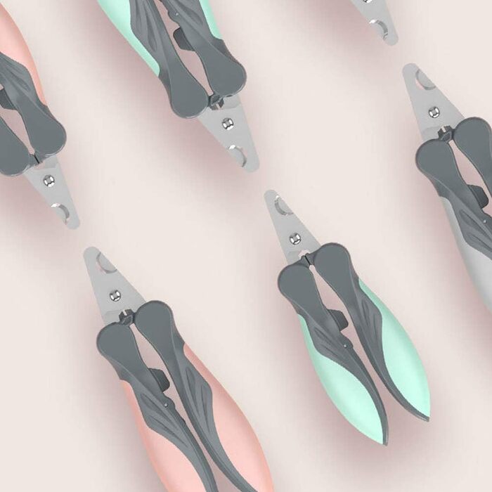 Професійна ножиця для грумінгу собак та котів: безпечна та зручна для маленьких порід, цуценят та кроликів (сірий)