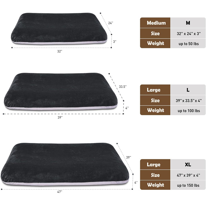 Ортопедичне ліжко для собак Magic Dog Superweiches XL, 119x79 см, темно-сірий, знімний та миючий чохол