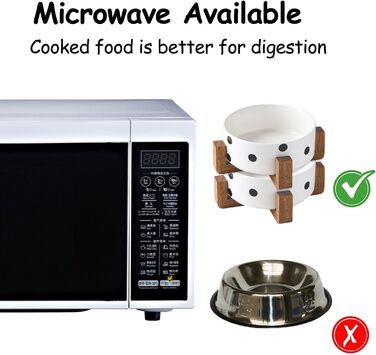 Набір мисок для котів та собак Petygooing з кераміки, на підставці, для корму та води, середнього розміру, неслизькі, набір з 2 мисок для котів, миска для маленьких та середніх собак (800 мл/3,6 (миски для цуценят/маленьких собак та котів 400 мл*2), чорні