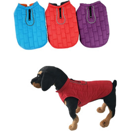 Водонепроникний зимовий одяг для собак Emmalove - тепла жилетка з флісу (червоний, M)