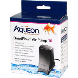 Aqueon QuietFlow тиха акваріумна повітряна помпа для акваріумів 2–10 галонів, модель 10