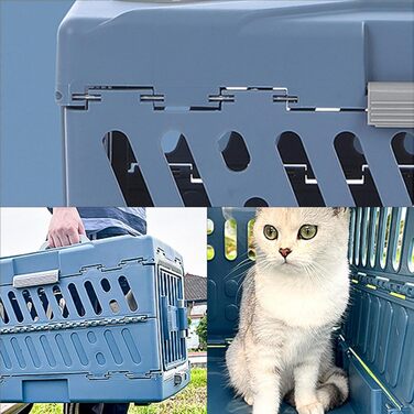 Транспортна переноска для котів та собак Palaufr: складана, дихаюча, для подорожей, авто, літака