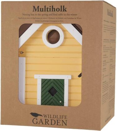Дерев'яний будиночок для птахів Wildlife Garden WG104 Multiholk Villa – годівниця та шпаківня 2-в-1