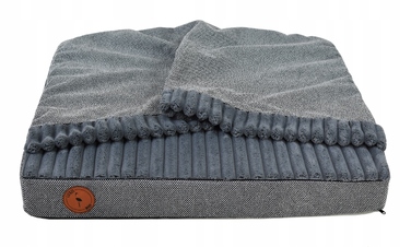 Ортопедичне ліжко для собак Lauren Design, сіре, 70 см x 60 см