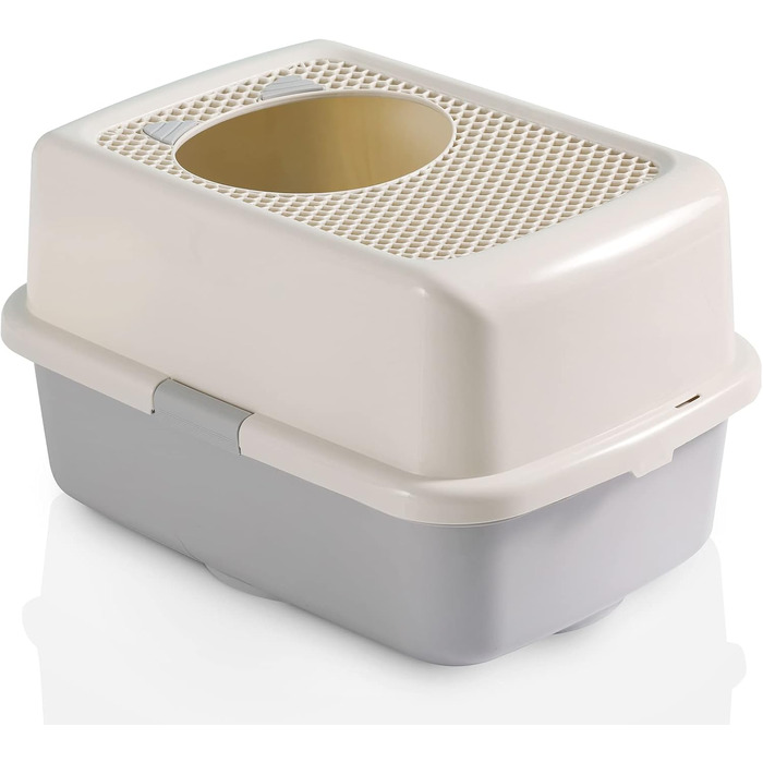 Туалет для котів Smart Paws з кришкою, закритий, контроль запаху, легке очищення, великий для кількох котів