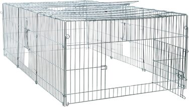 Вольєр для тварин Trixie Natura з кришкою, оцинкований, 216×65×116 см