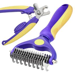 Кліщі для котів та собак ADRAL: видалення шерсті, підшерстя, для довгої та короткої шерсті, самоочищувані