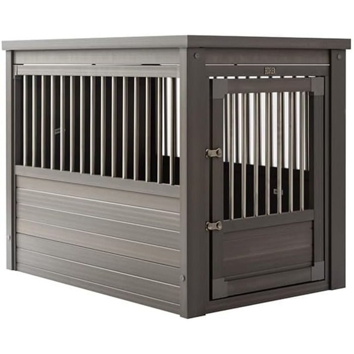 Комфортна клітка для собак Arkansas для дому, Ecoflex, біла, розмір L, 91,2x60,2x71,1 см