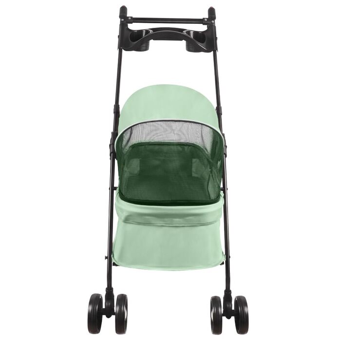 Складаний візок для тварин, 4 колеса, для собак/котів, цуценят, 50 x 70 x 95 см (м'ятний)